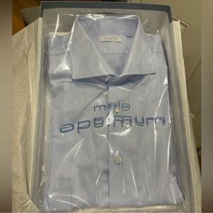 Malo Optimum Light Blue Dress Shirt Sz 15 1/2